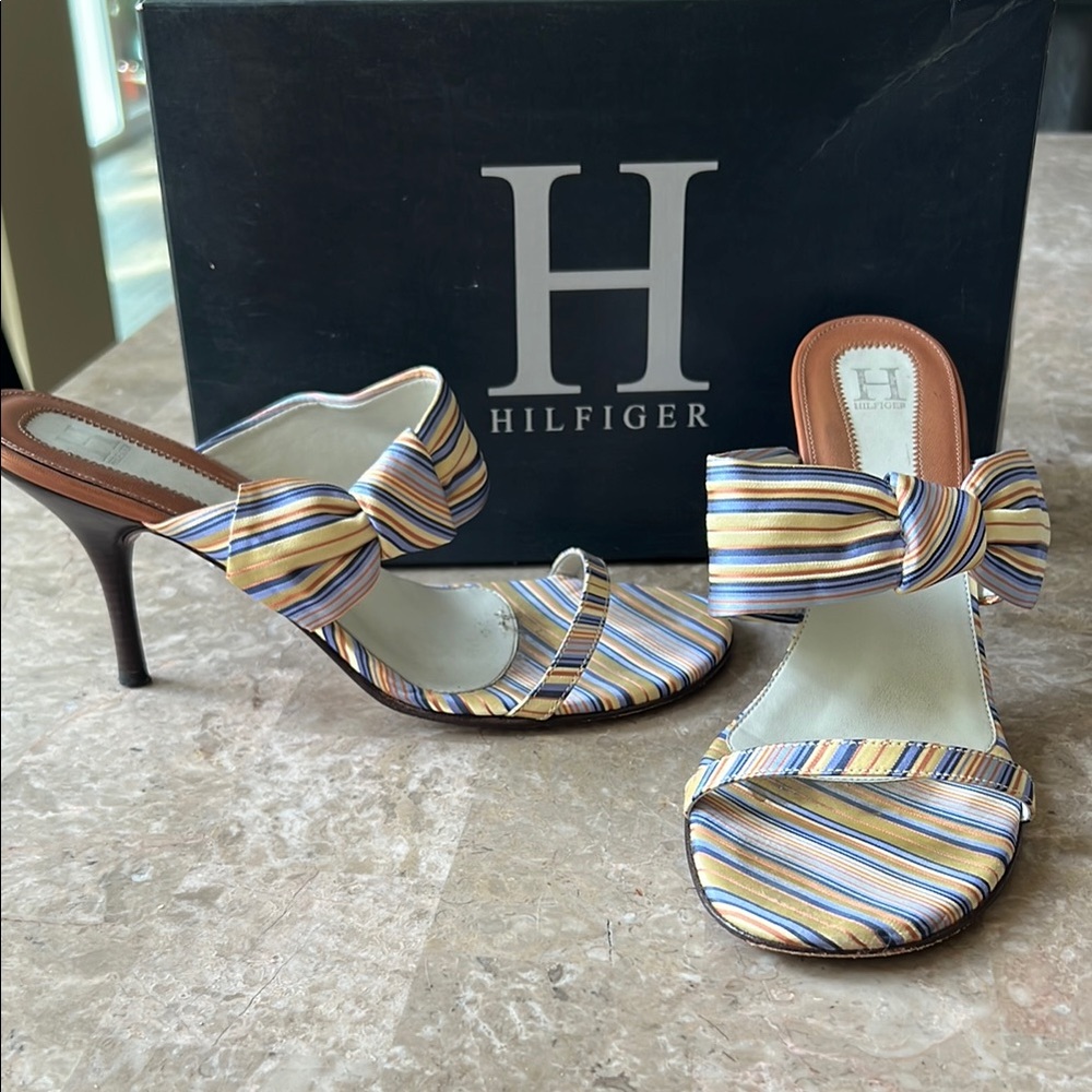 Tommy Hilfiger Striped Heels